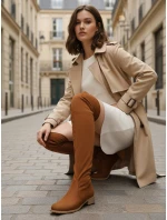 Dámské semišové velbloudí boty FashionStreet ZY1336