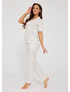 Pyžamo model 22082563 Holly kr/r S2XL rozepínací - Cornette