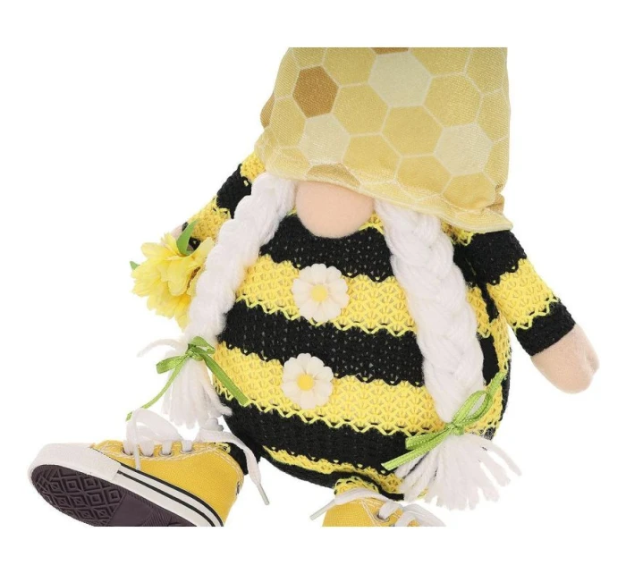 GNOM SITTING GHOST 35+6CM IN TRAMPS SPRING DECORATION dětské