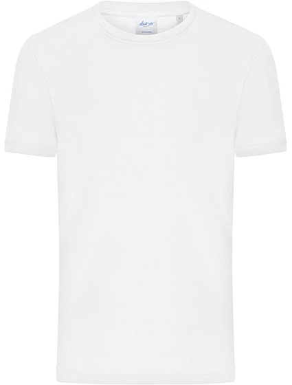 Daiber 8040 Pánské bio tričko s jemným žebrováním 02.8040 white Daiber 8040 Pánské bio tričko s jemným žebrováním 02.8040 white