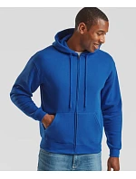 Fruit of the Loom Premium Hooded Sweat Jacket Mikina s kapucí 16.2034 heather grey Fruit of the Loom Premium Hooded Sweat Jacket Mikina s kapucí 16.2034 heather grey