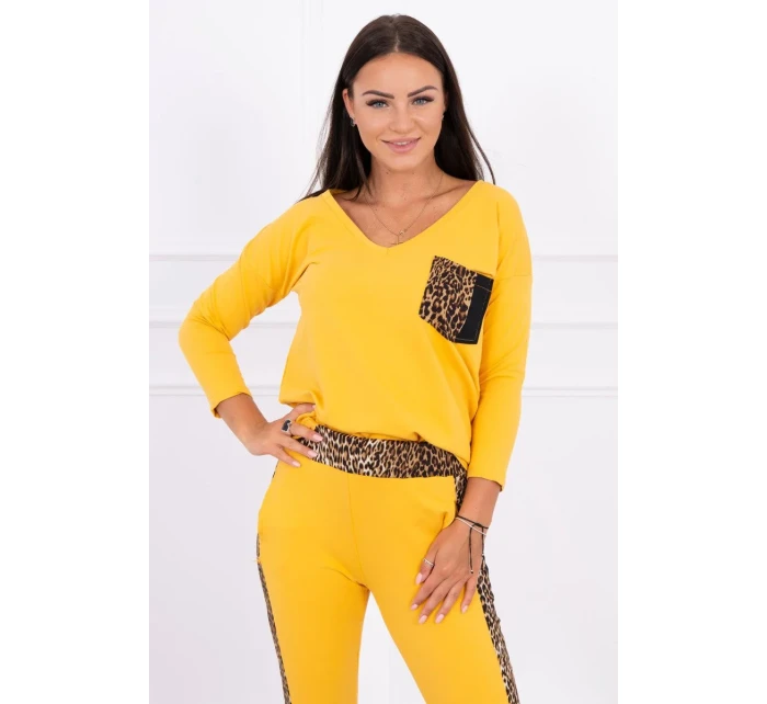 Hořčicová sada s leopardím potiskem Hořčicová sada s leopardím potiskem