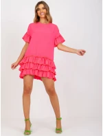 Šaty CHA SK 1422.19 fluo růžová