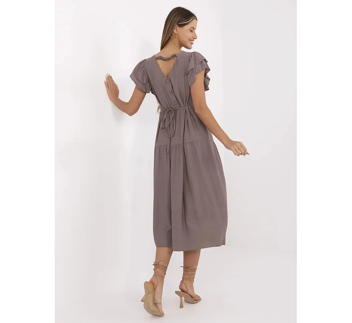 Sukienka MI SK model 21142015 ciemny bezowy - FPrice