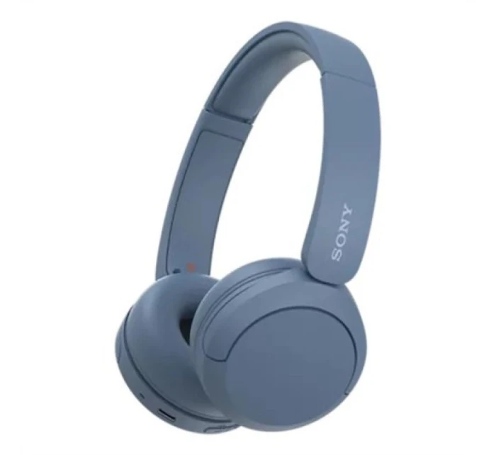 Bezdrátová náhlavní souprava Sony WH-CH520 s čelenkou pro připojení k internetu/hudbě USB typu C Bluetooth modrá