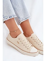 Dámské nízké tenisky Big Star model 22069453 Béžové - Big Star Shoes Dámské nízké tenisky Big Star model 22069453 Béžové - Big Star Shoes