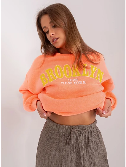 Bluza EM BL 617 model 18985214 fluo pomarańczowy - FPrice Bluza EM BL 617 model 18985214 fluo pomarańczowy - FPrice