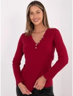 Bluzka RV BZ model 21801828 bordowy - FPrice Bluzka RV BZ model 21801828 bordowy - FPrice