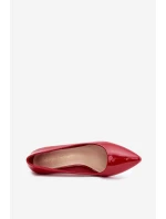 Dámské lakované lodičky Sergio Leone – červené