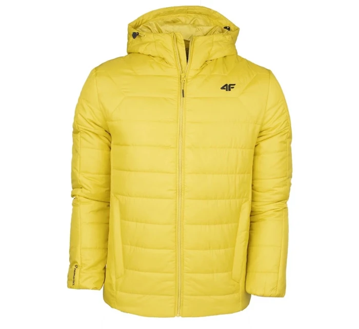 Pánská bunda H4Z22KUMP006 45S Žlutá hořčicová - 4F Pánská bunda H4Z22KUMP006 45S Žlutá hořčicová - 4F