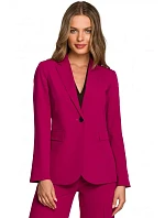 Sako s jedním knoflíkem S310 švestka -Stylove