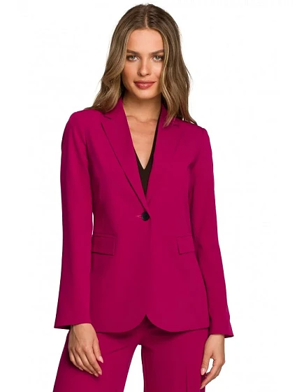 Sako s jedním knoflíkem  švestka model 22069754 - STYLOVE