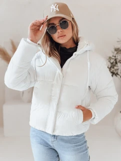 Dámská prošívaná zimní bunda SNOWLIKE s kapucí bílá FashionStreet TY4932
