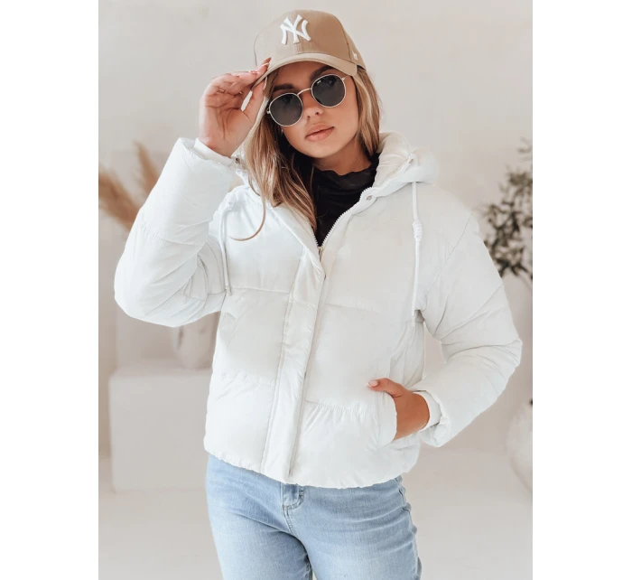 Dámská prošívaná zimní bunda SNOWLIKE s kapucí bílá FashionStreet TY4932