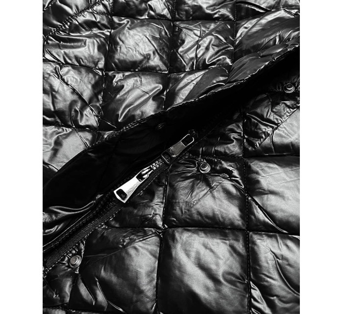 Černá dámská bunda s límcem model 15829746 - Ann Gissy