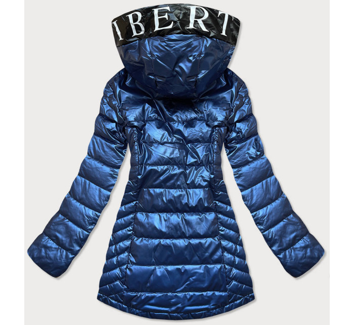 Světle modrá dámská bunda s kapucí model 15904388 - SPEED.A