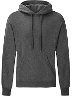 Fruit of the Loom Classic Hooded Sweat Mikina s kapucí 16.2208 dark heather grey Fruit of the Loom Classic Hooded Sweat Mikina s kapucí 16.2208 dark heather grey