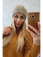 Dámská čepice Eliza K205 cappuccino+light khaki Dámská čepice Eliza K205 cappuccino+light khaki