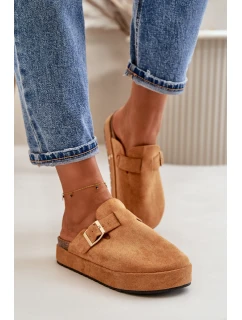 Dámské Klapky Na Platformě Se Zlatou Camel model 21670545 - Boto