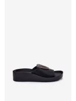 Kožené Dámské S Ozdobou Černé model 21698248 - S.Barski Kožené Dámské S Ozdobou Černé model 21698248 - S.Barski