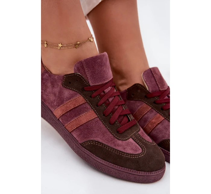 model 21707340 Semišové Nízké Dámské Tenisky Bordó - Zazoo model 21707340 Semišové Nízké Dámské Tenisky Bordó - Zazoo