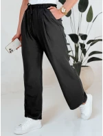 Dámské kalhoty se širokými nohavicemi MILLIVIO černé FashionStreet UY2659
