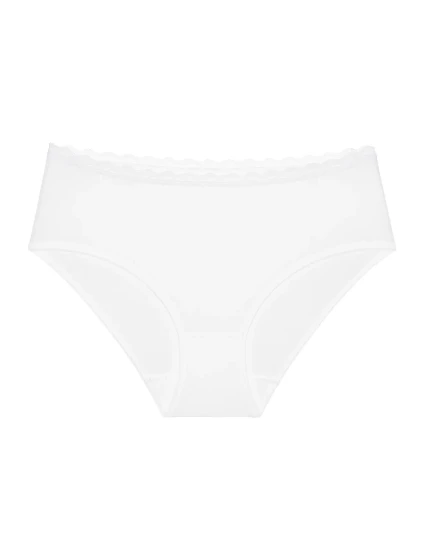 Dámské kalhotky Feel Of Cotton Midi - WHITE - bílé 0003 - TRIUMPH Dámské kalhotky Feel Of Cotton Midi - WHITE - bílé 0003 - TRIUMPH