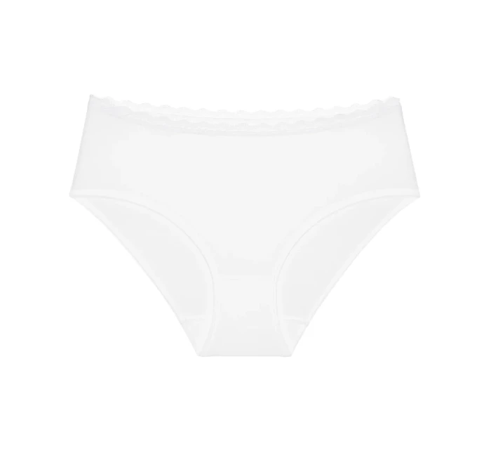 Dámské kalhotky Feel Of Cotton Midi - WHITE - bílé 0003 - TRIUMPH Dámské kalhotky Feel Of Cotton Midi - WHITE - bílé 0003 - TRIUMPH