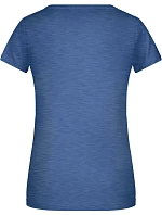 Daiber 8007 Dámské tričko z bio bavlny 02.8007 light denim melange Daiber 8007 Dámské tričko z bio bavlny 02.8007 light denim melange
