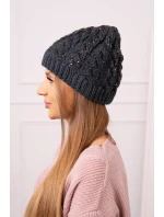 Dámská čepice Kalina K362 graphite+black Dámská čepice Kalina K362 graphite+black