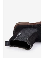 Semišové Pánské Kotníkové Boty Big Star model 21671586 Černé - Big Star Shoes