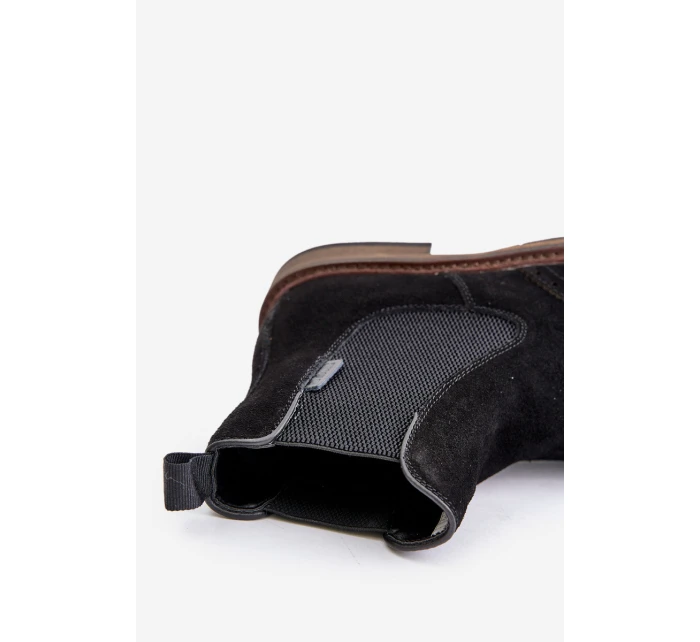 Semišové Pánské Kotníkové Boty Big Star model 21671586 Černé - Big Star Shoes