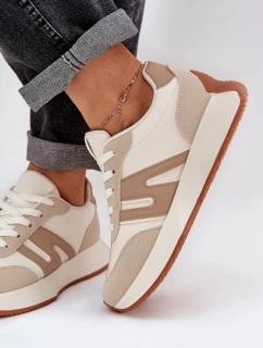 Dámské Sportovní Boty Na Platformě Béžové model 21686217 - Boto