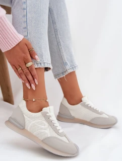 Dámské sportovní tenisky – bílo-šedé Tarlisse