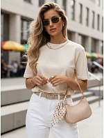 JASIL krémové dámské tričko FashionStreet RY2531