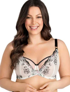 Dámská podprsenka model 20126250 Black & white - Gorsenia