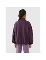 Dívčí mikina bez kapuce 4F 4FJRSS25TSWSF2058-50S Dívčí mikina bez kapuce 4F 4FJRSS25TSWSF2058-50S