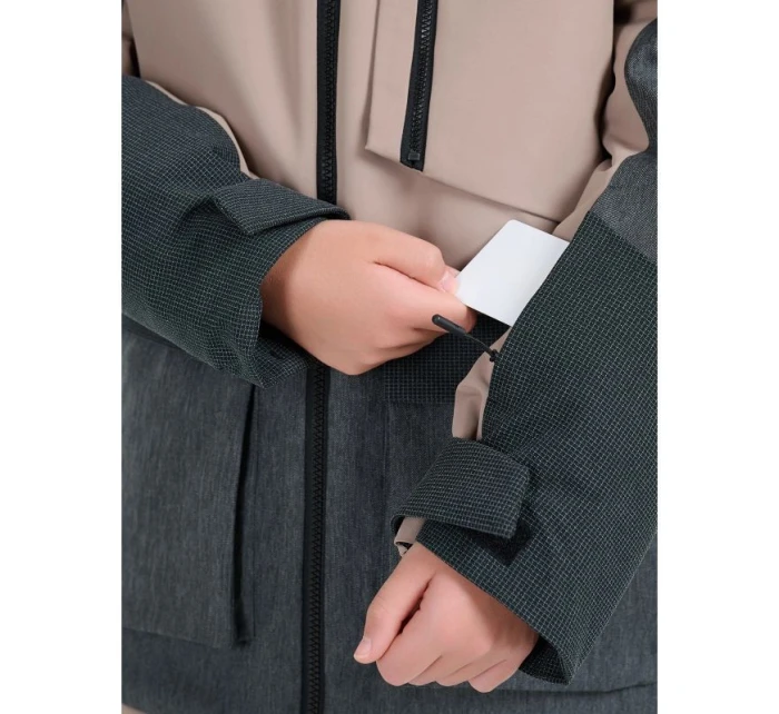 Dětská snowboardová bunda 10000 s membránou 4F 4FJRAW25TTJAU1039-82S