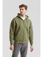 Fruit of the Loom Premium Hooded Sweat Jacket Mikina s kapucí 16.2034 classic olive Fruit of the Loom Premium Hooded Sweat Jacket Mikina s kapucí 16.2034 classic olive