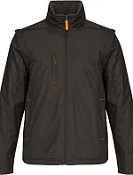 Kariban K 639 2-v-1 bunda s odepínacími rukávy 20.K639 dark grey/orange/dark grey