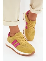 Dámské tenisky z pravé nubukové kůže žluté Marceline Dámské tenisky z pravé nubukové kůže žluté Marceline
