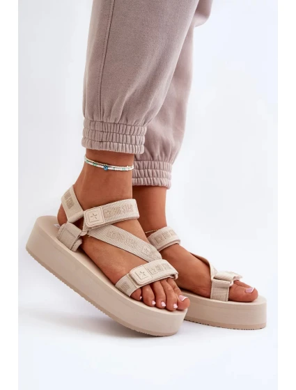 Dámské sandály na platformě Big Star Beige Dámské sandály na platformě Big Star Beige