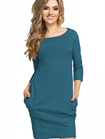 Denní šaty T181/3 petrolejová - Tessita