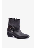 Boty na podpatku model 203874 Step in style Boty na podpatku model 203874 Step in style