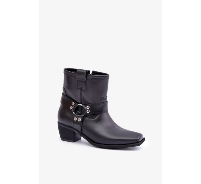 Boty na podpatku model 203874 Step in style Boty na podpatku model 203874 Step in style