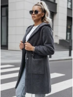 Dámský kabát šedý Dstreet model 21963740 - FashionStreet