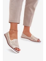 Kožené Baletky S   Béžové model 21691635 - S.Barski