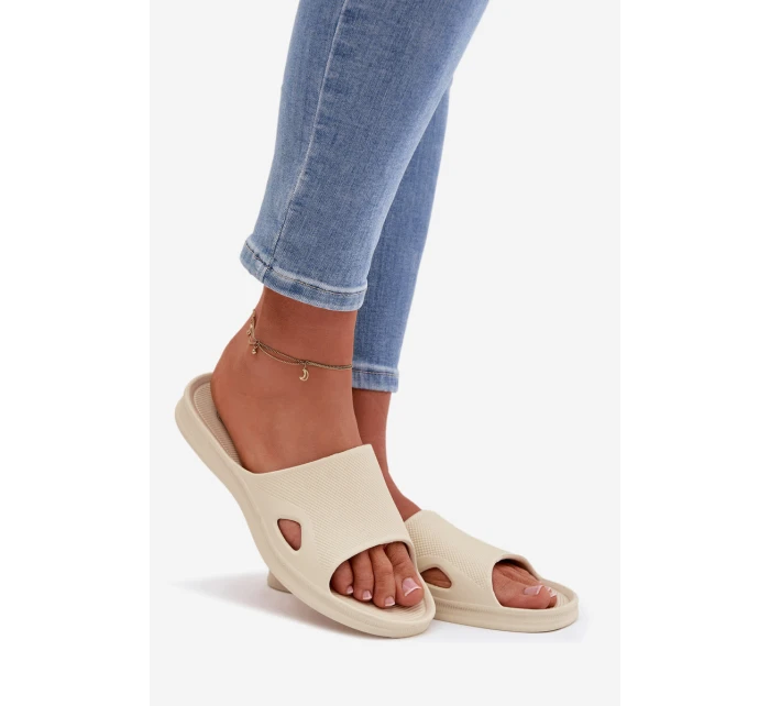 Klasické dámské béžové pantofle model 21997768 - Boto Klasické dámské béžové pantofle model 21997768 - Boto