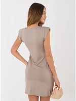 Sukienka MI SK model 22128437 ciemny bezowy - FPrice