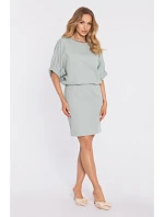 šaty s rozparkem na zádech mint model 22040505 - Moe